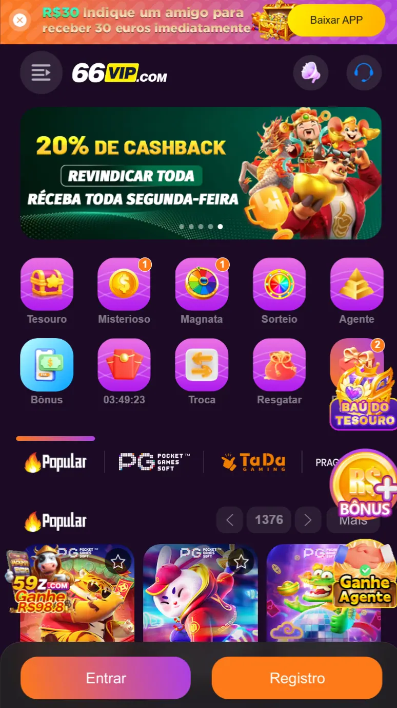 66vip Não perca cassino online com suporte 24h Entre no Jogo